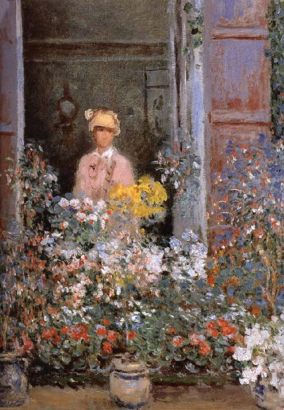 Claude Monet Camille at the Window oil painting image